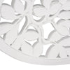 Boho Tree Birds Round White Distressed Medallion Wall Art Accent - 31"